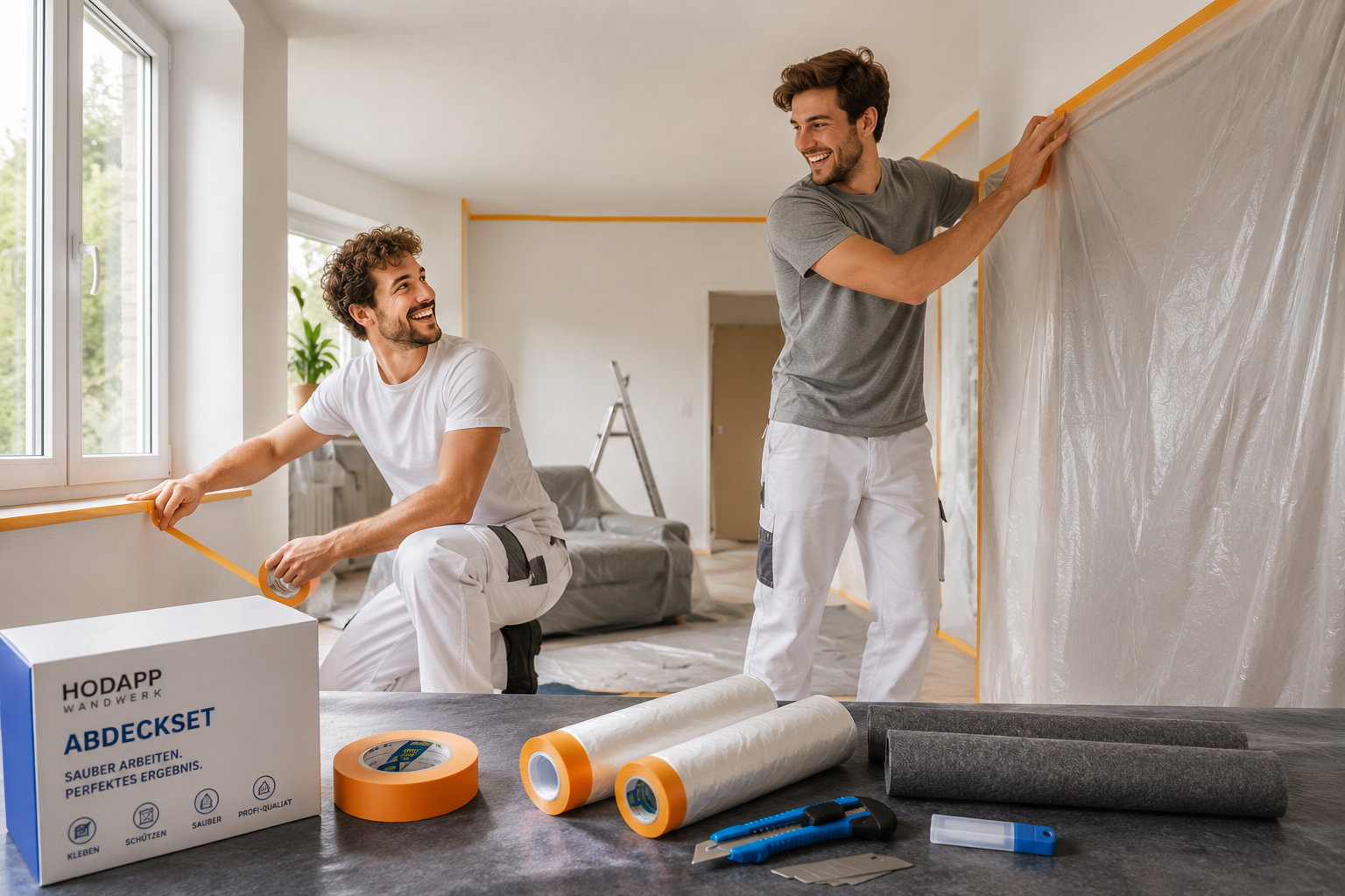 Profi-Abdeckset Basic – Für ein sauberes Streichergebnis